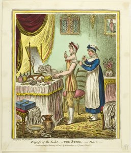 The Stays, plate one from Progress of the Toilet