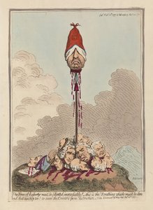 The Tree of Liberty Must be Planted Immediately, pub. 1797 by James Gillray