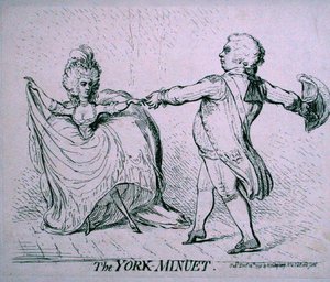 The York Minuet by James Gillray