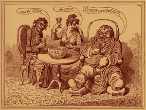 The ravages of strong drink - caricature by James Gillray