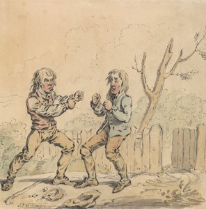 Two Men at Fisticuffs by James Gillray
