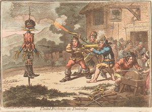 United Irishmen in Training by James Gillray