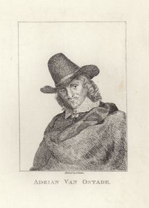 Adriaen van Ostade, Baptised as Adriaen Jansz Hendricx. Etched by James Girtin. by James Girtin