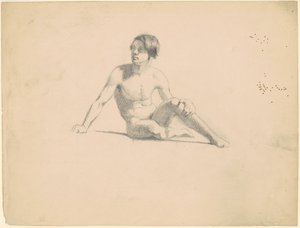 Seated Male Nude
