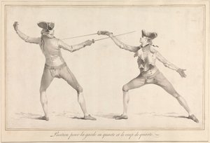 Position for Guard in Quarte and the Quarte Strike
