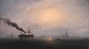Foggy Morning on the Thames by James Hamilton