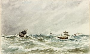 Storm at Sea off the Tyne by James Henry Cleet