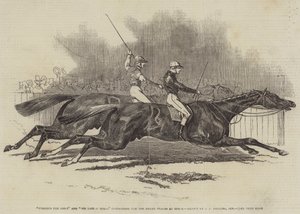 Pyrrhus the First and Sir Tatton Sykes Contending for the Derby Stakes at Epsom by James Herring