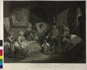 John Howard at Visitation of a Prison by James Hogg