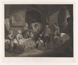 John Howard Visiting a Family in Prison by James Hogg