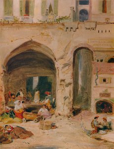 A Courtyard in Genoa