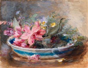 Flowers in a Bowl by James Holland