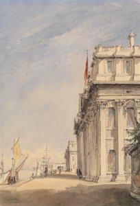 The Facade of the Royal Naval College, Greenwich by James Holland
