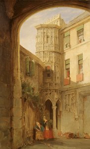 The remains of the Palace of Philippe le Bel, 1835 by James Holland