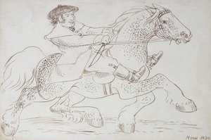 A Horse Dealer Puts a Young Clydesdale Through its Paces, 1830