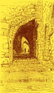 Old City of Jerusalem street - Bible by James Jacques Joseph (after) Tissot