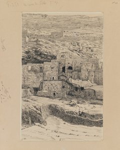 A corner of the village of Siloam, illustration from The Life of Our Lord Jesus Christ by James Jacques Joseph Tissot