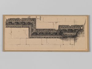 Antique Cornice in the Church of the Holy Sepulchre, Jerusalem, illustration from The Life of Our Lord Jesus Christ by James Jacques Joseph Tissot