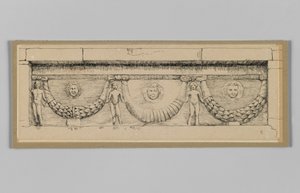 Antique Frieze at Jefra, on the Road from Nablous to Jerusalem by James Jacques Joseph Tissot