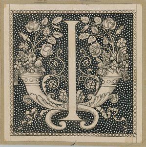 Capital Letter I, illustration from The Life of Our Lord Jesus Christ by James Jacques Joseph Tissot