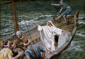Christ Stilling the Tempest, Illustration for The Life of Christ by James Jacques Joseph Tissot