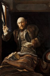 Gentleman in a Railway Carriage by James Jacques Joseph Tissot