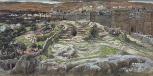 Golgotha and the Holy Sepulchre in our Lords Time, illustration for The Life of Christ, c.1886-94 by James Jacques Joseph Tissot