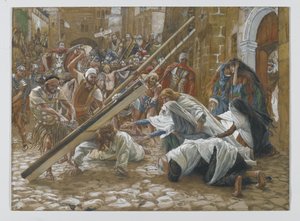 Jesus Meets His Mother, illustration from The Life of Our Lord Jesus Christ