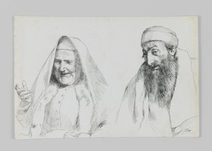 Jew and Jewess, illustration from The Life of Our Lord Jesus Christ by James Jacques Joseph Tissot