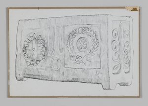 Jewish ossuary, illustration from The Life of Our Lord Jesus Christ by James Jacques Joseph Tissot