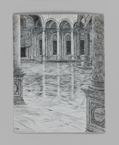 Portico of the Mosque of Mohamet-Ali, illustration from The Life of Our Lord Jesus Christ