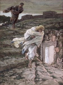St. Peter and St. John Run to the Tomb, illustration for The Life of Christ
