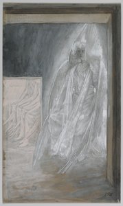 The Angel Seated on the Stone of the Tomb, illustration from The Life of Our Lord Jesus Christ by James Jacques Joseph Tissot