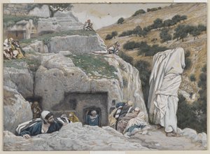 The Apostles Hiding Place, illustration from The Life of Our Lord Jesus Christ