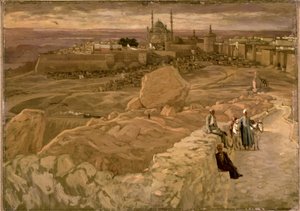 The Citadel, Cairo, seen from the Mokattam looking south east by James Jacques Joseph Tissot