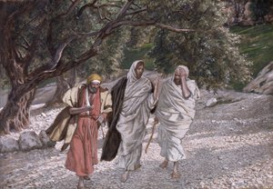 The Disciples on the Road to Emmaus, illustration for The Life of Christ by James Jacques Joseph Tissot