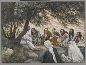 The Exhortation to the Apostles, illustration from The Life of Our Lord Jesus Christ by James Jacques Joseph Tissot