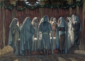 The Jews Passover, illustration for The Life of Christ by James Jacques Joseph Tissot