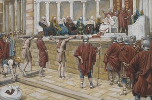 The Judgement on the Gabbatha, illustration from The Life of Our Lord Jesus Christ by James Jacques Joseph Tissot