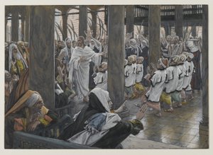 The Procession in the Temple, illustration from The Life of Our Lord Jesus Christ by James Jacques Joseph Tissot
