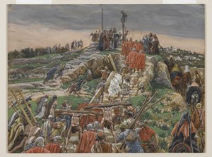 The Procession nearing Calvary, illustration from The Life of Our Lord Jesus Christ