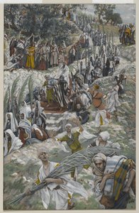 The Procession on the Mount of Olives, illustration from The Life of Our Lord Jesus Christ by James Jacques Joseph Tissot