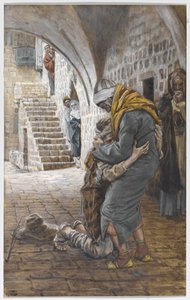 The Return of the Prodigal Son, illustration for The Life of Christ