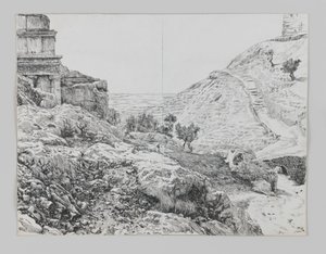 Tomb of Absalom, Valley of Jehoshaphat, illustration from The Life of Our Lord Jesus Christ