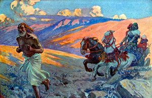 Elijah Runs Before the Chariot of Ahab