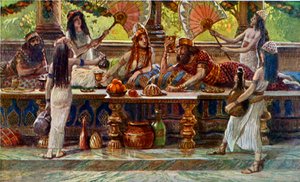 Esther Feasts with the King by James Jacques Joseph after Tissot