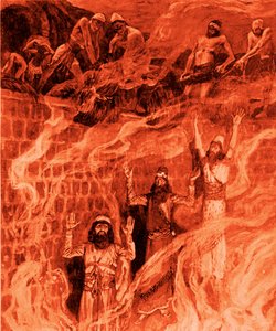 In the Fiery Furnace by James Jacques Joseph after Tissot
