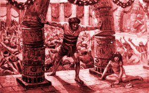 Samson Puts Down the Pillars by James Jacques Joseph after Tissot