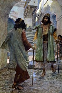 Saul Meets Samuel by James Jacques Joseph after Tissot
