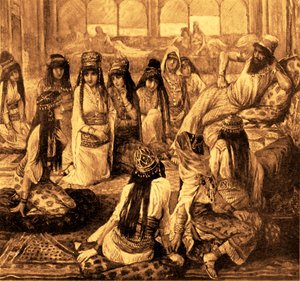 Solomon and his Harem (Book of Kings) by James Jacques Joseph after Tissot